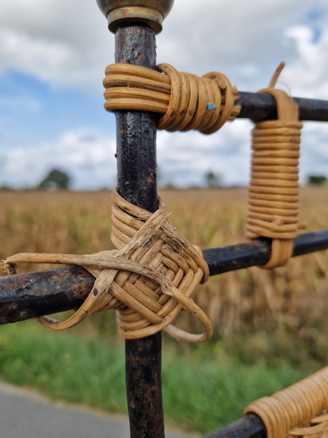 Vintage wrought iron screen