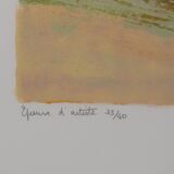 Paul Collomb: Marine air, original signed lithograph.