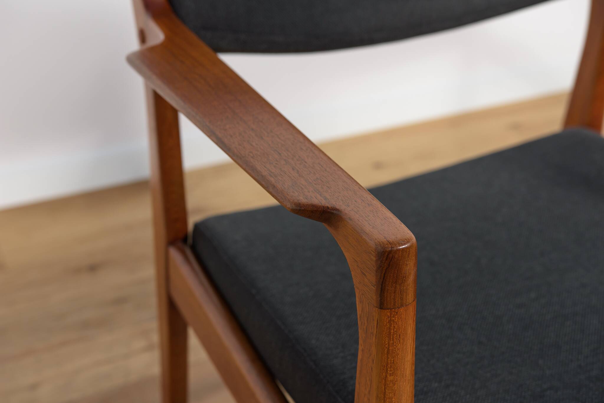 Mid-Century Teak & Leather Armchair by Erik Buck for Ørum Møbelfabrik, Denmark 1960s