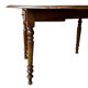 Round (foldable) table in solid wood (walnut)