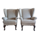 Pair of wing chairs