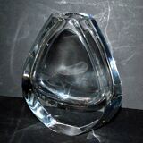 Neptune design vase in baccarat crystal signed designer thomas bastide 1988