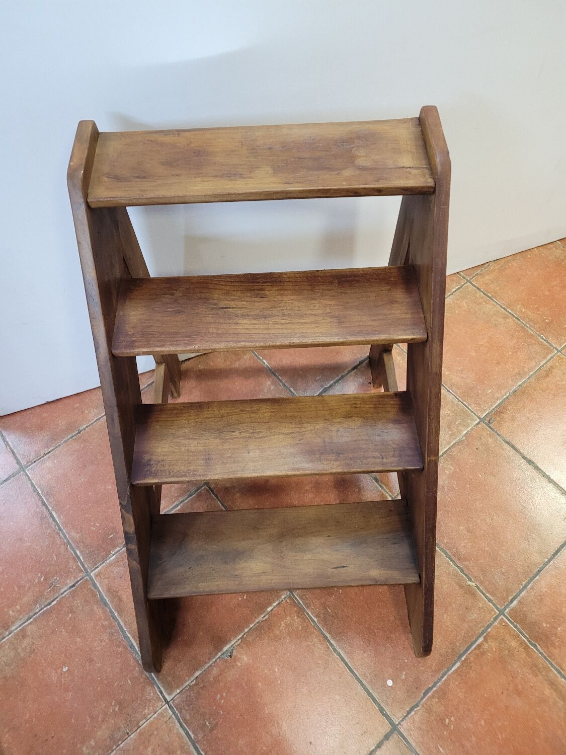 Stepladder or wooden staircase