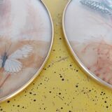 Pair of vintage butterfly frames