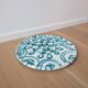 Vintage Gmundner Keramik Green Flamed Flat Plate – Austrian Hand Painted