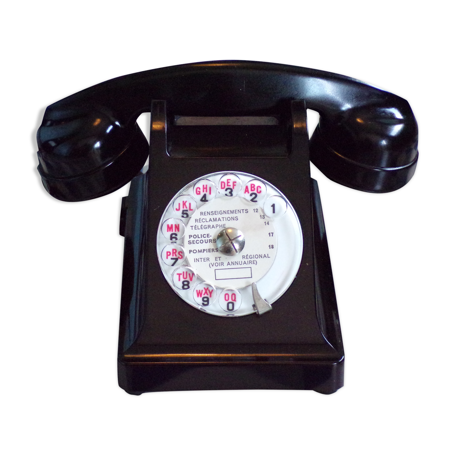 Bakelite vintage dial phone