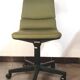 Green designer office armchair model s15 from Martin Stoll vintage 1970.
