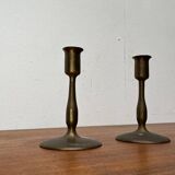 Porte-bougies en métal du milieu du siècle, années 1960, lot de 2