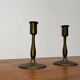 Mid-century metal candle holders, 1960s, set of 2