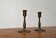 Mid-century metal candle holders, 1960s, set of 2