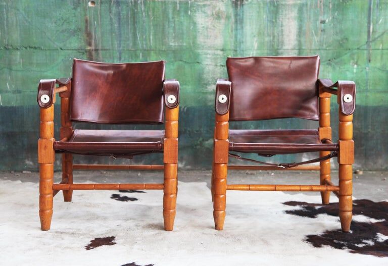 Mid-century chair pair