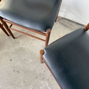 Set of 4 Italian chairs by Gianfranco Frattini.