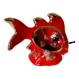 vintage Vallauris fish lamp