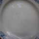 Badonviller round dish White/Midnight blue pine cone patterns
