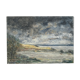Peinture abstraite bord de mer orageaux