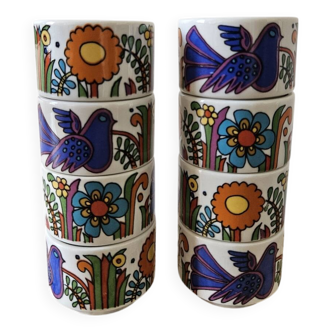 Coquetiers vintage Villeroy et Boch Acapulco