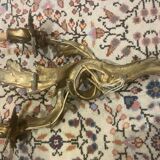 Pair of gilded bronze wall sconces with two lights - Louis XV style