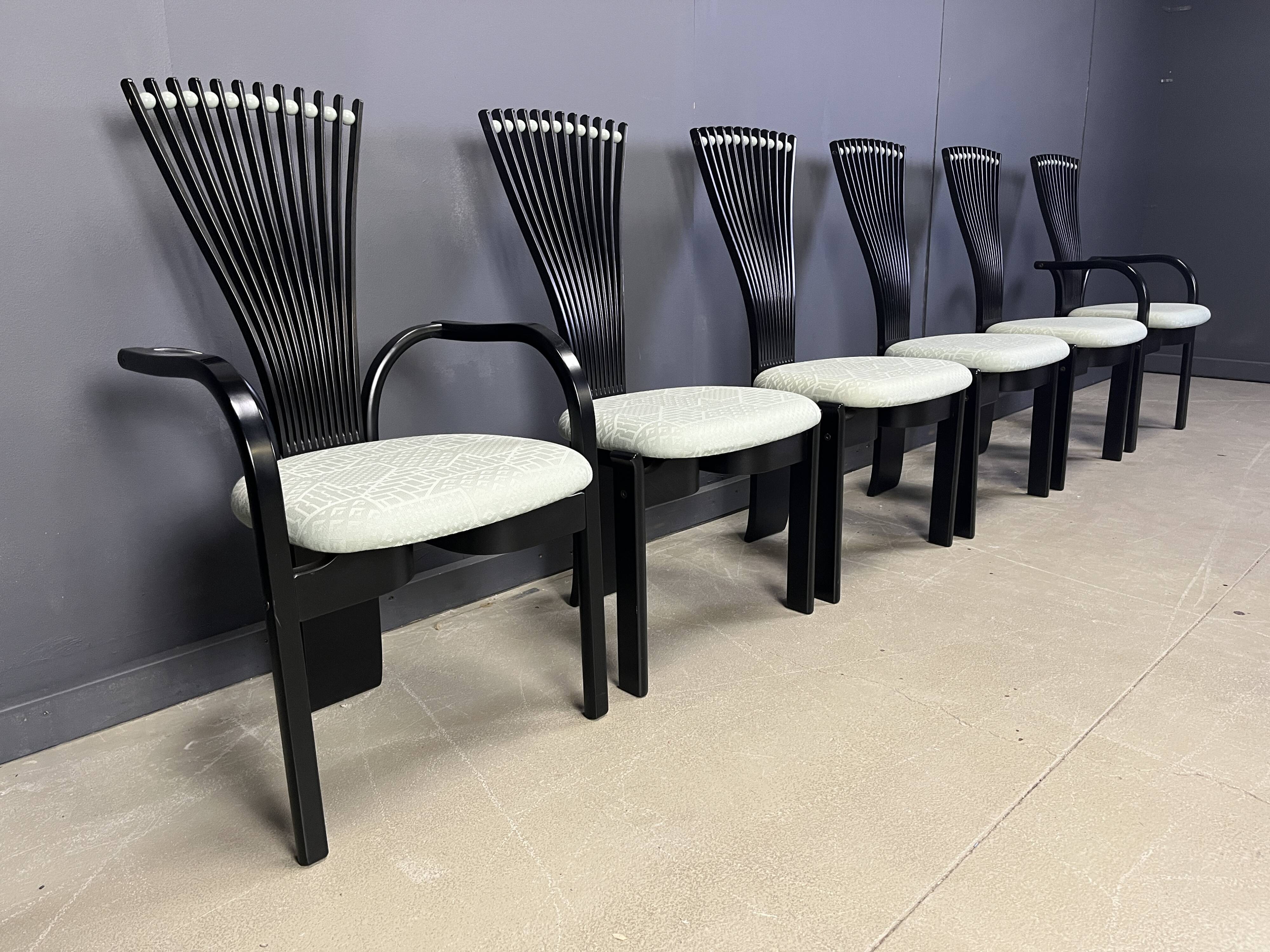 Totem chairs by Torstein Nilsen for Westnofa, 1980s set of 6