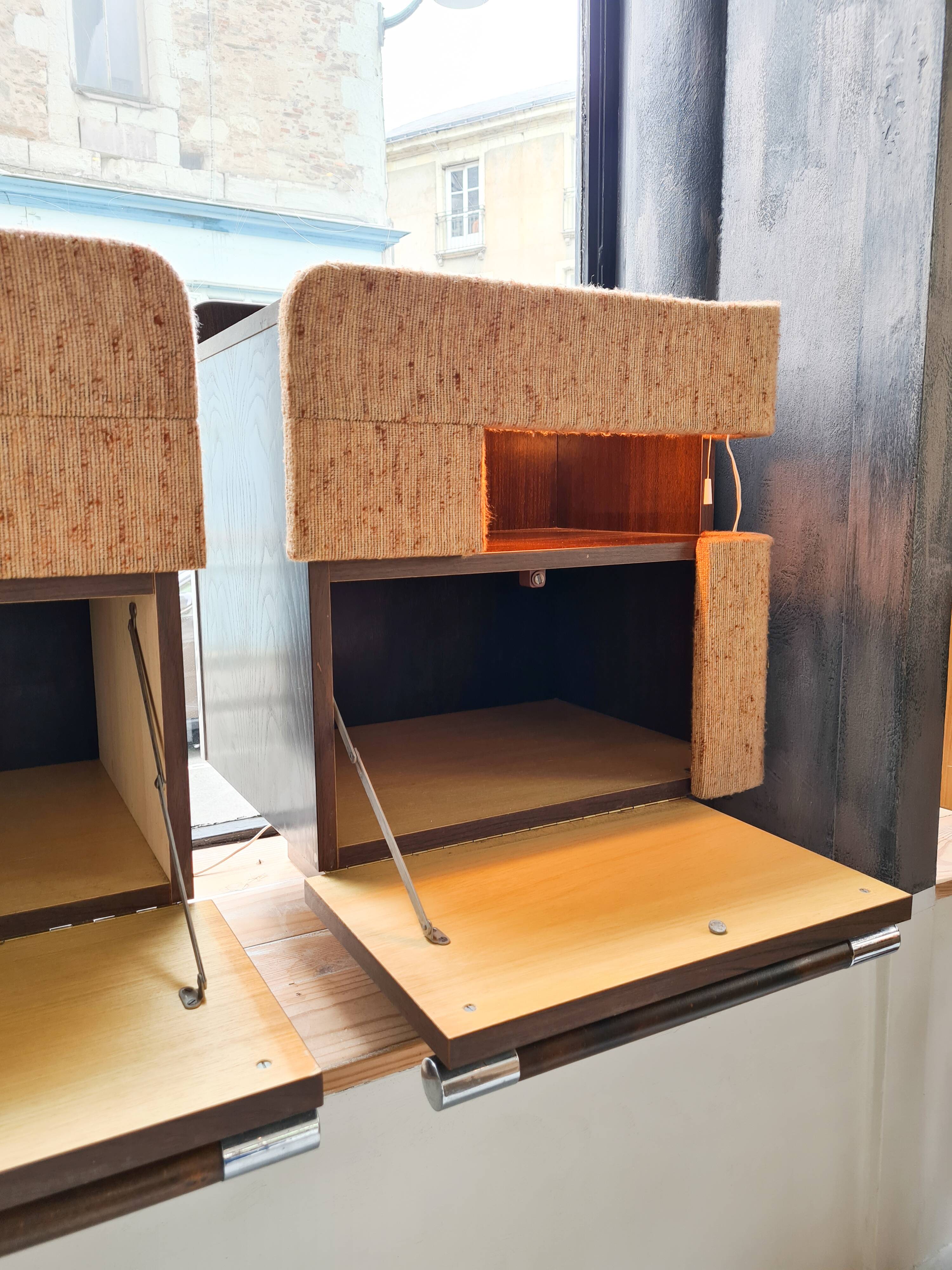 Pair of bedside tables 80s