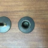 Porte-bougies en métal du milieu du siècle, années 1960, lot de 2