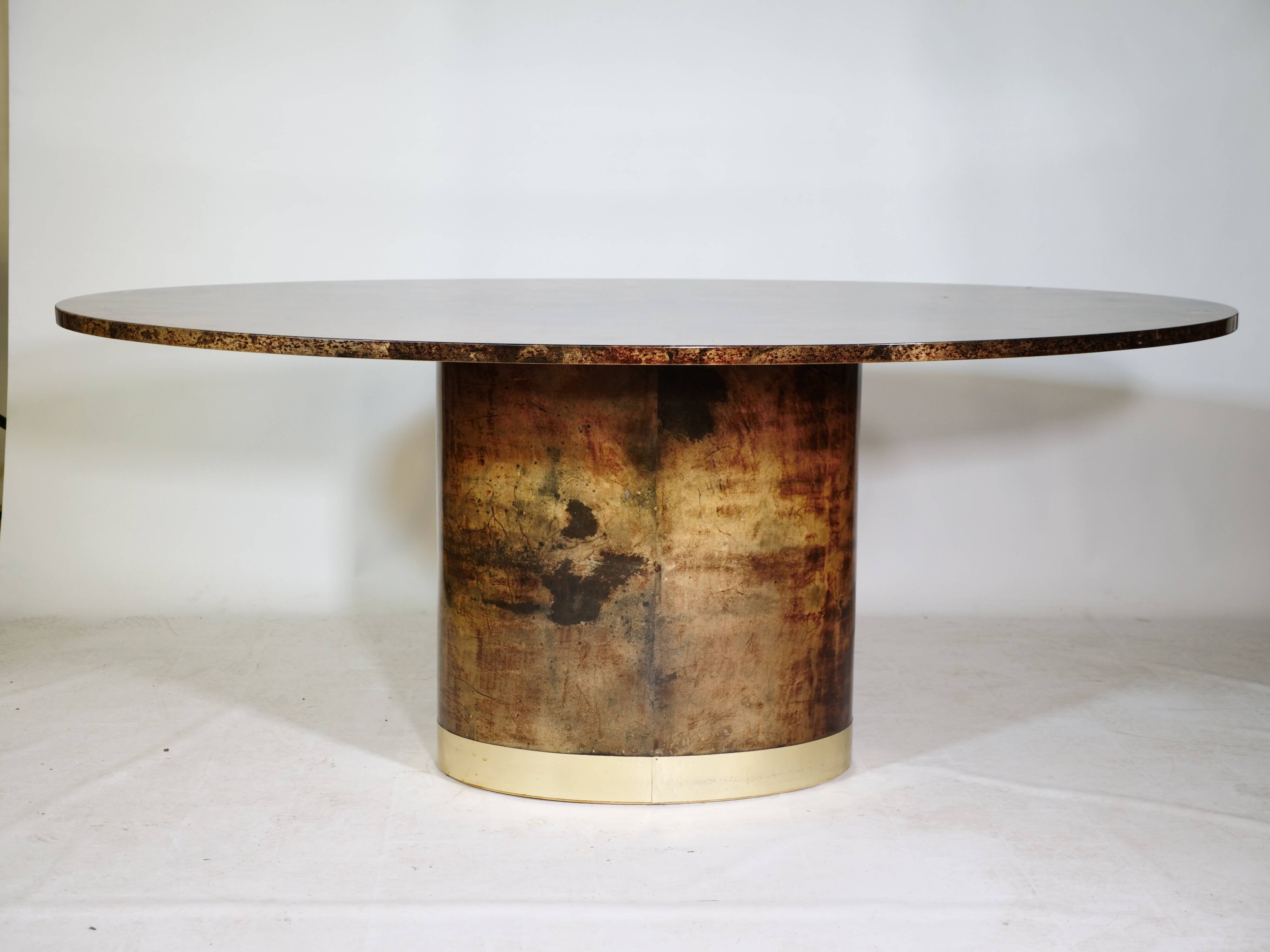 Oval design dining table by Adlo Tura 70s table Italy