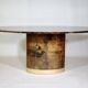 Oval design dining table by Adlo Tura 70s table Italy