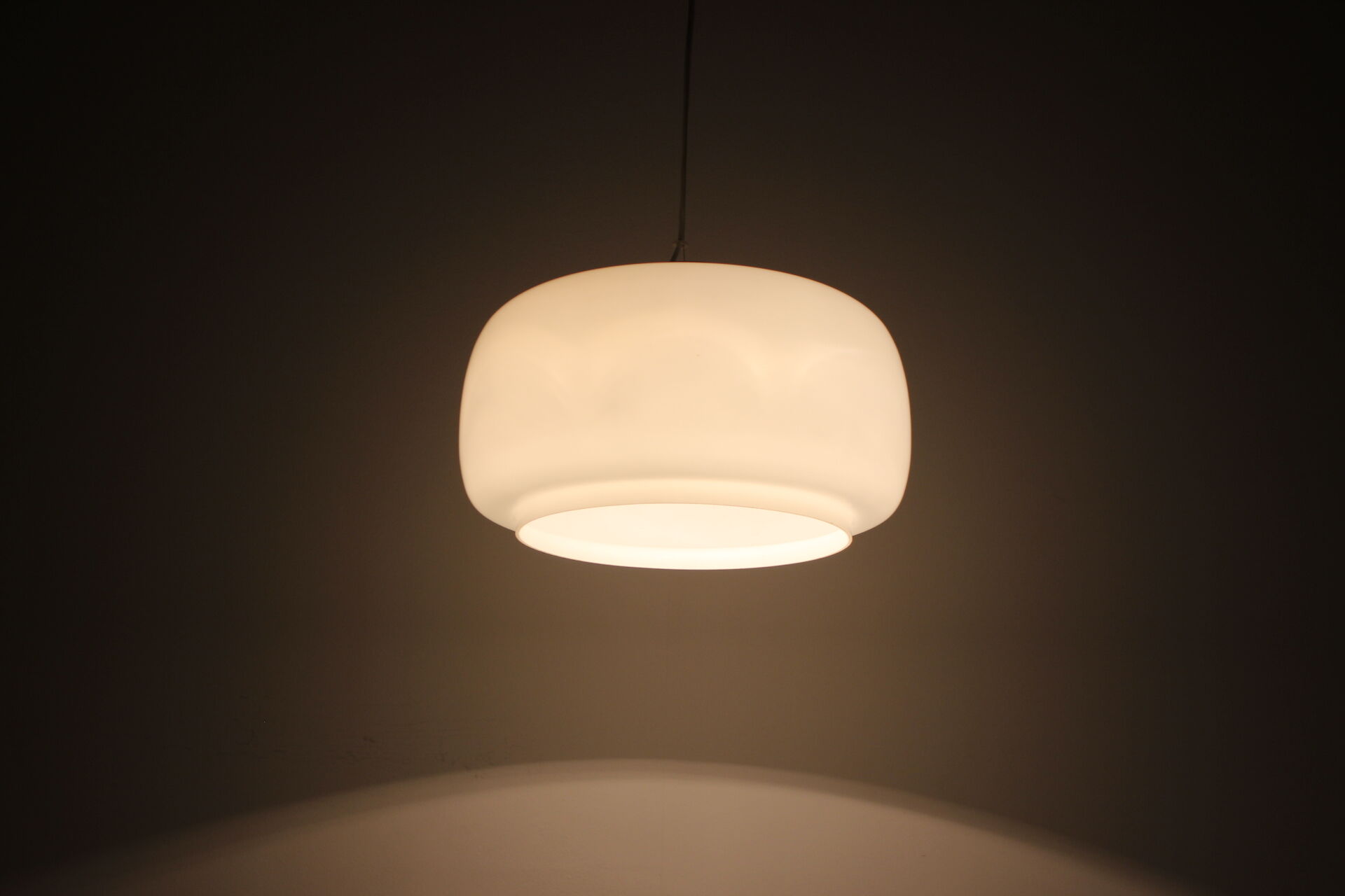 Midcentury Big Glass Pedant by Napako, 1960s