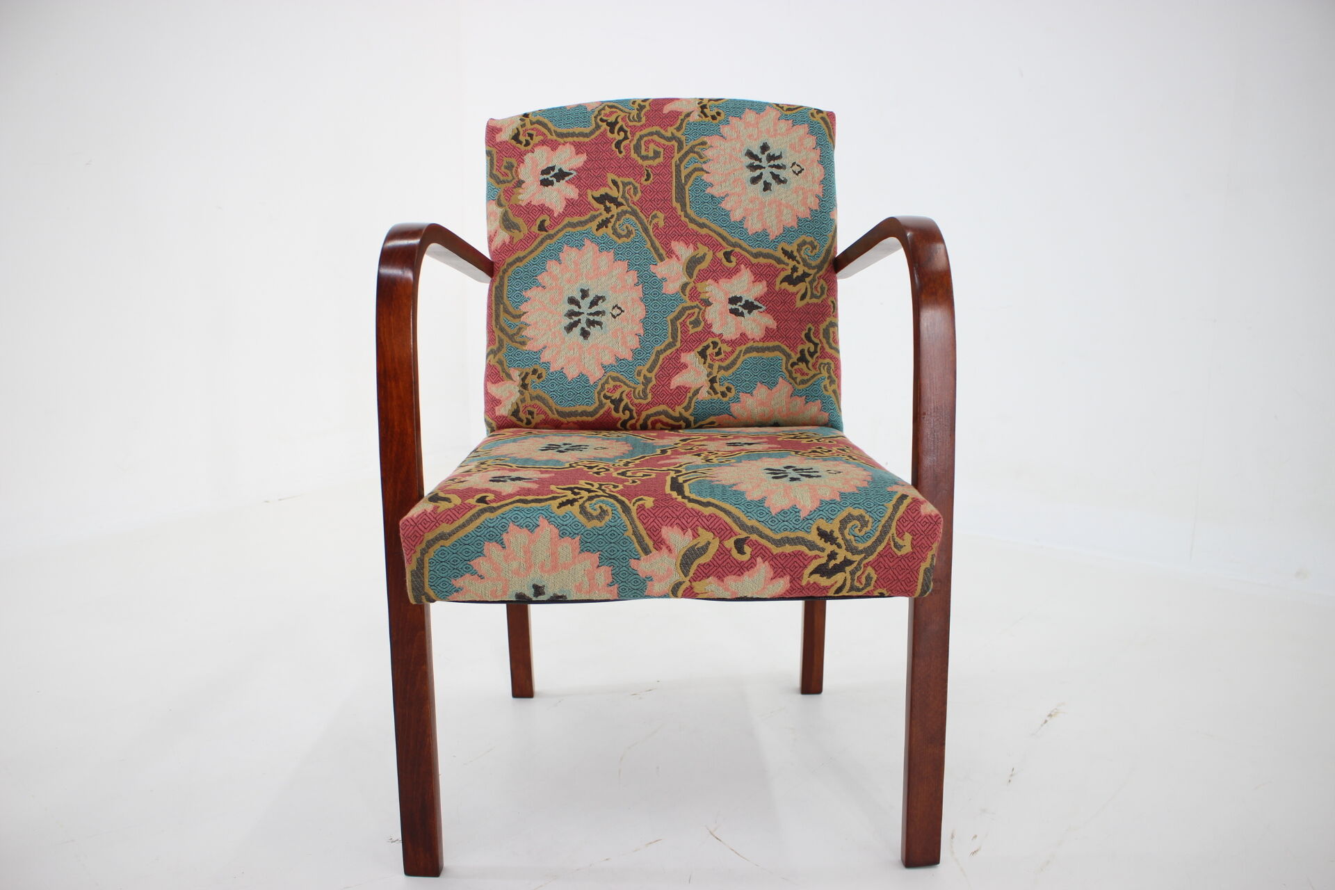 1930s Bentwood Beech Armchair ,Czechoslovakia