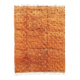 Limona - Tapis berbère Mrirt en laine orange