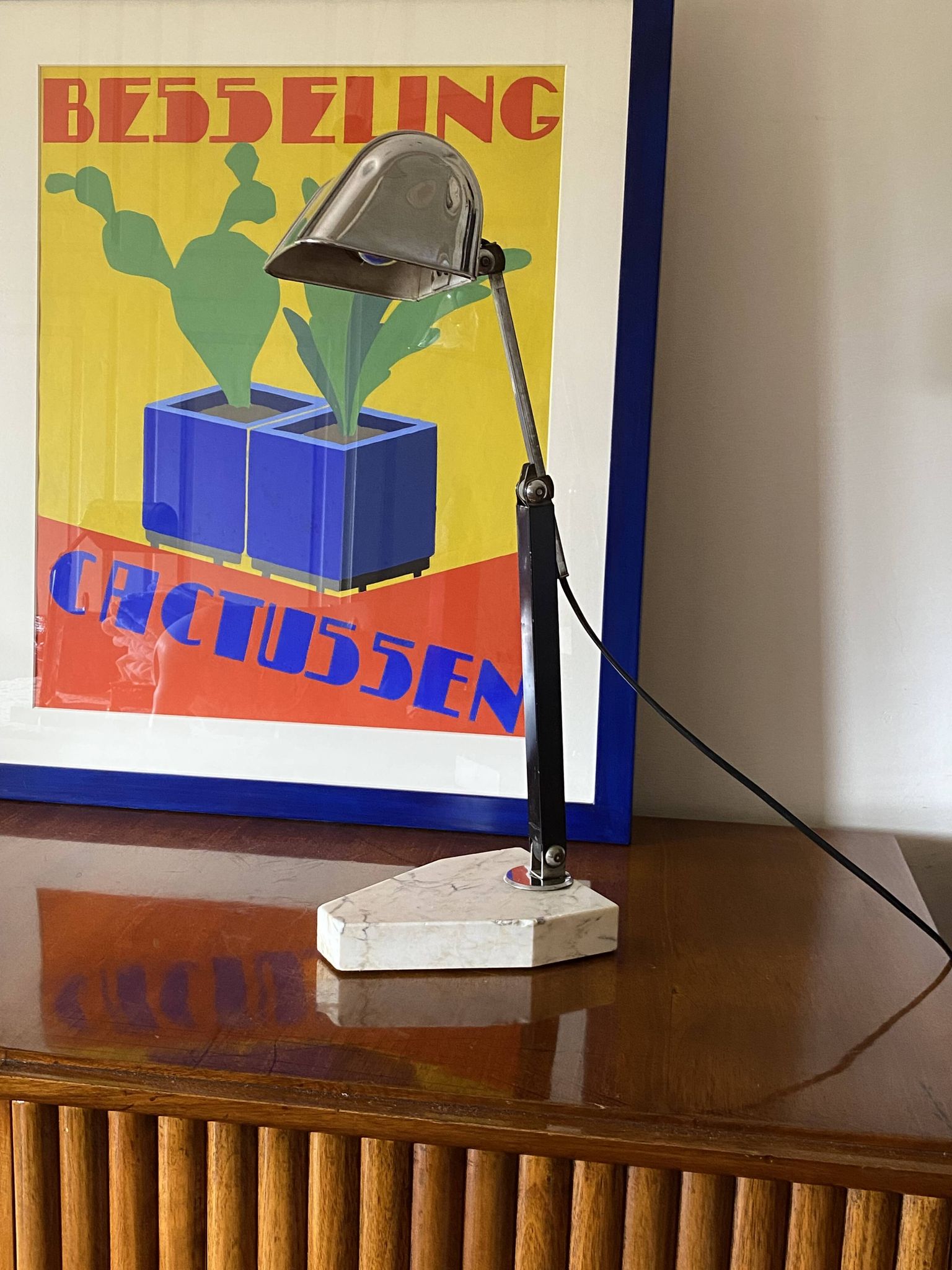 Lampe de bureau Art Déco, Fare France, vers 1930