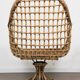 Rattan chair with swivel base