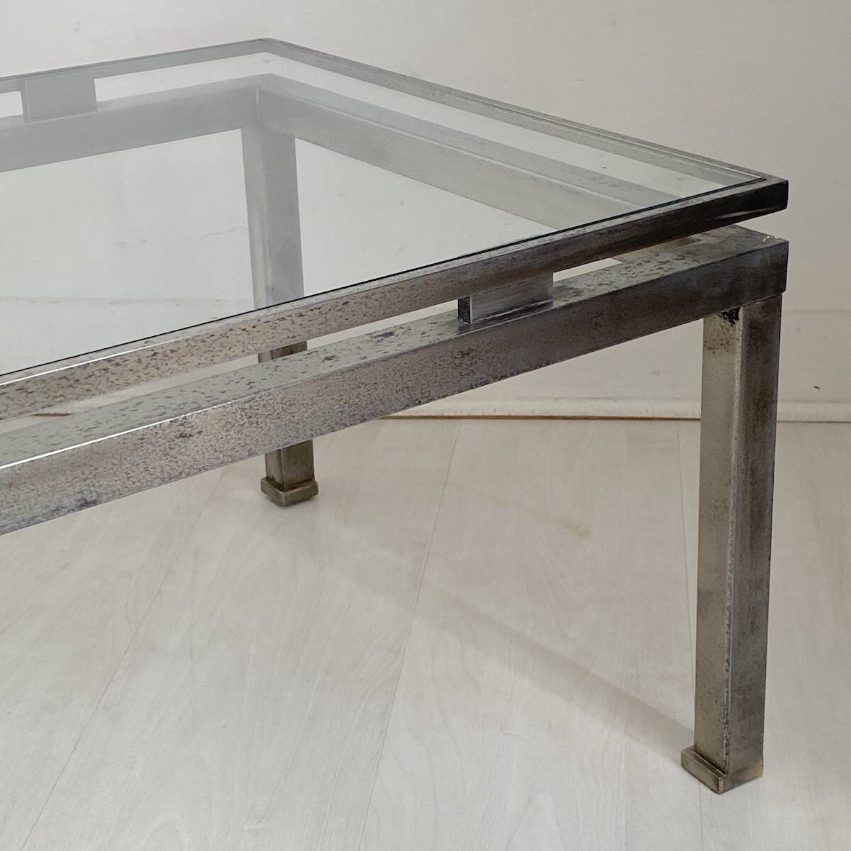 Table basse maison Jansen vintage 70's design Guy Lefevre