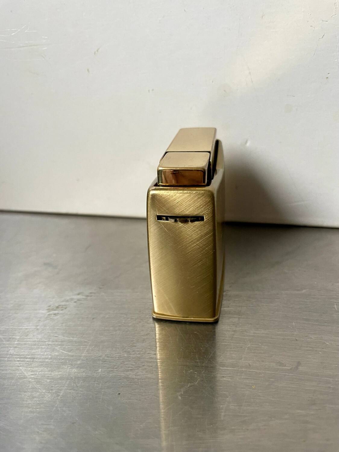 Vintage metal table lighter designed by sigvard bernadotte