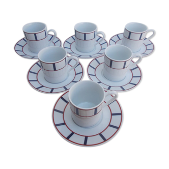 Basque porcelain coffee cups