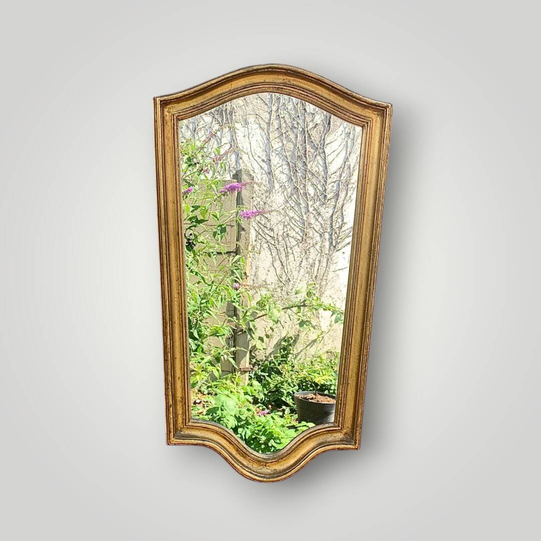 Large antique wall mirror in gilded resin – Louis XV style – 1960s