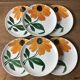 6 dessert plates manufacture of Gien