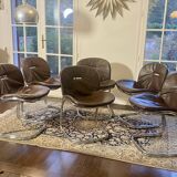 Lot de six chaises “Sabrina” – Gastone Rinaldi pour Rima Italie