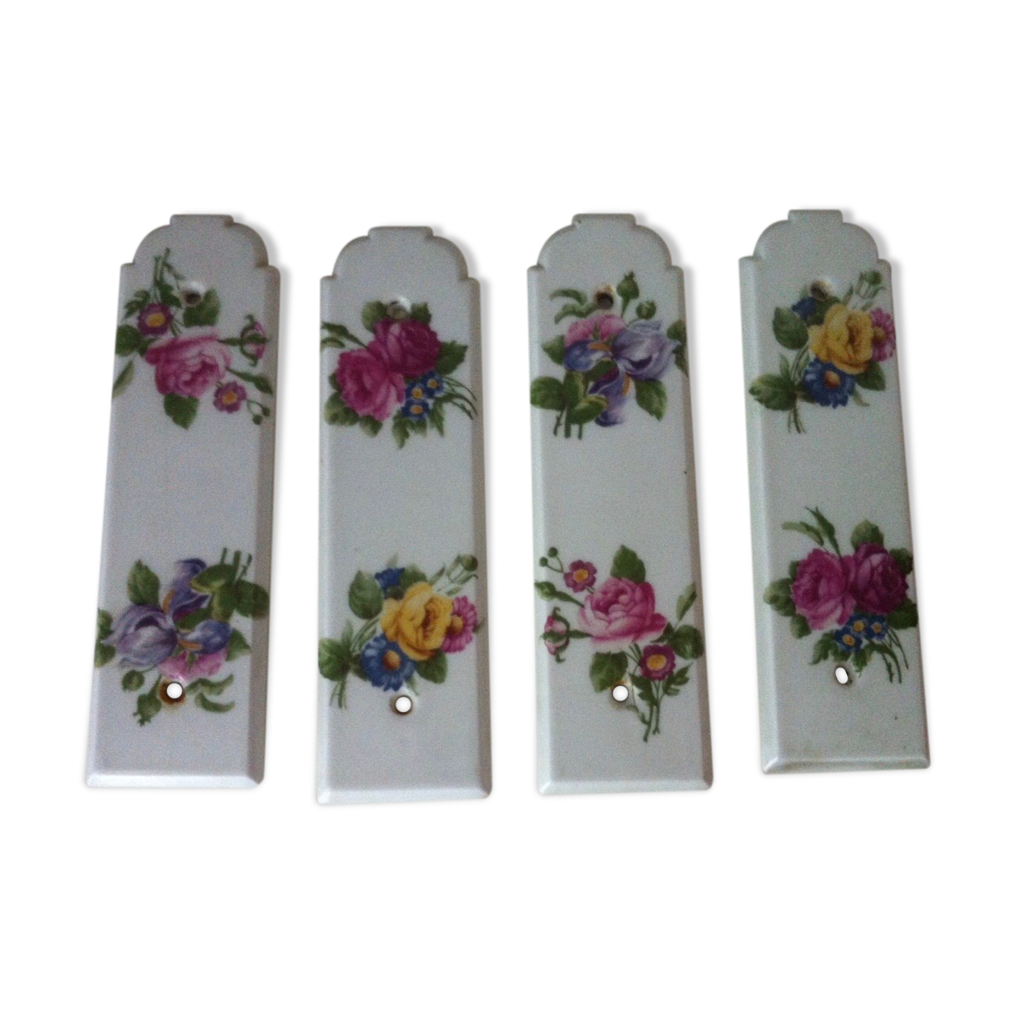 Vintage porcelain door handles.