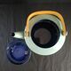 Teapot in enamelled tole green almond