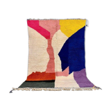 Hand-woven wool beni mrirt rug