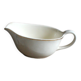 Ecru and gold earthenware sauce boat by Villeroy & Boch