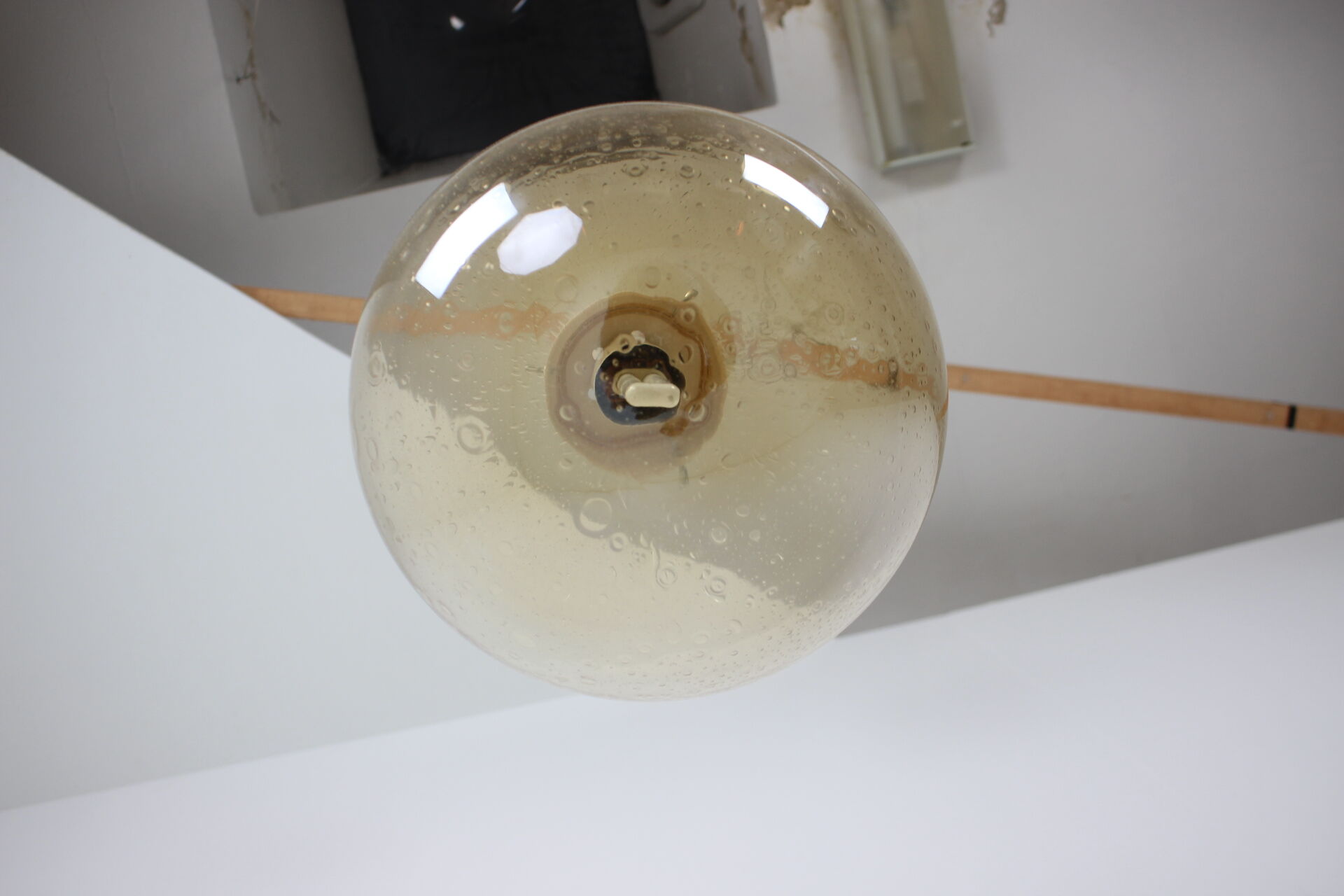 Mid-Century Glass Pendant Czechoslovakia, 1982, Up to 10 Pieces