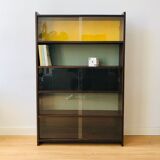 Vintage wooden showcase library 1950