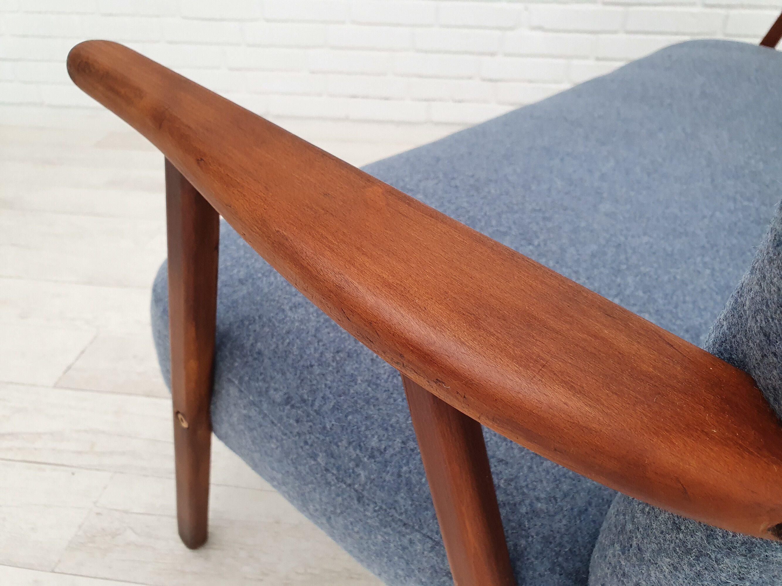 Danish sofa by Erhardsen & Andersen, completely renovated - reupholstered, 70s