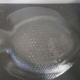 Plat poisson en verre transparent