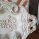 Dish patinated off-white