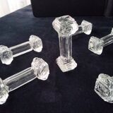 6 Baccarat crystal knife holders