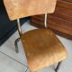 Old children's school chair wood and metal