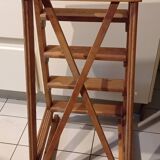 Old vintage wooden painter's stepladder