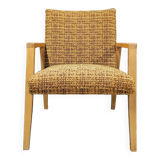 Vintage 1970 curled fireside chair